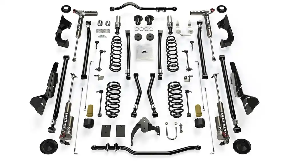 TeraFlex Jeep JK Long Arm Suspension 4 in. Alpine RT4 System & Falcon 3.3 Fast Adjust - 1234033 Instant Buy