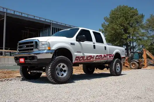 Bargain Rough Country 4 Inch Suspension Lift Kit Preminum N3 Shocks 99 Ford F-250/F-350 Super Duty - 49430