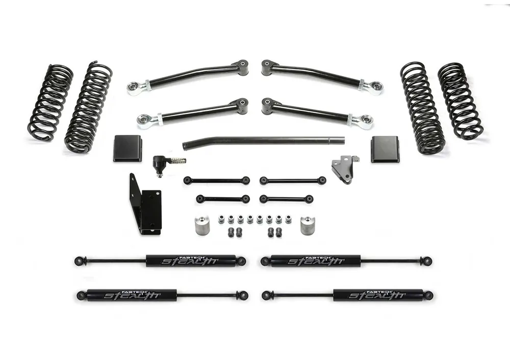 Fabtech Trail, 3 in. Lift w/ Stealth Shocks For 20-22 Jeep JT 4WD Diesel. - K4195M Today Only