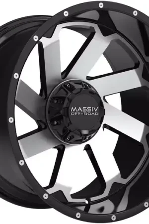 Massiv Off-Road Machined Gloss Black OR-4 Wheel MAS-OR4-22106-N18BM | RealTruck Get Yours