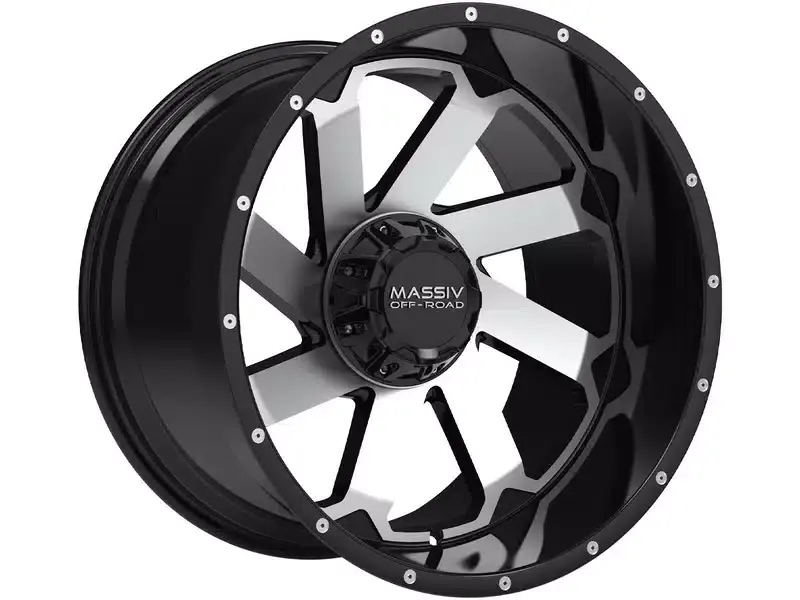 Massiv Off-Road Machined Gloss Black OR-4 Wheel MAS-OR4-22106-N18BM | RealTruck Get Yours
