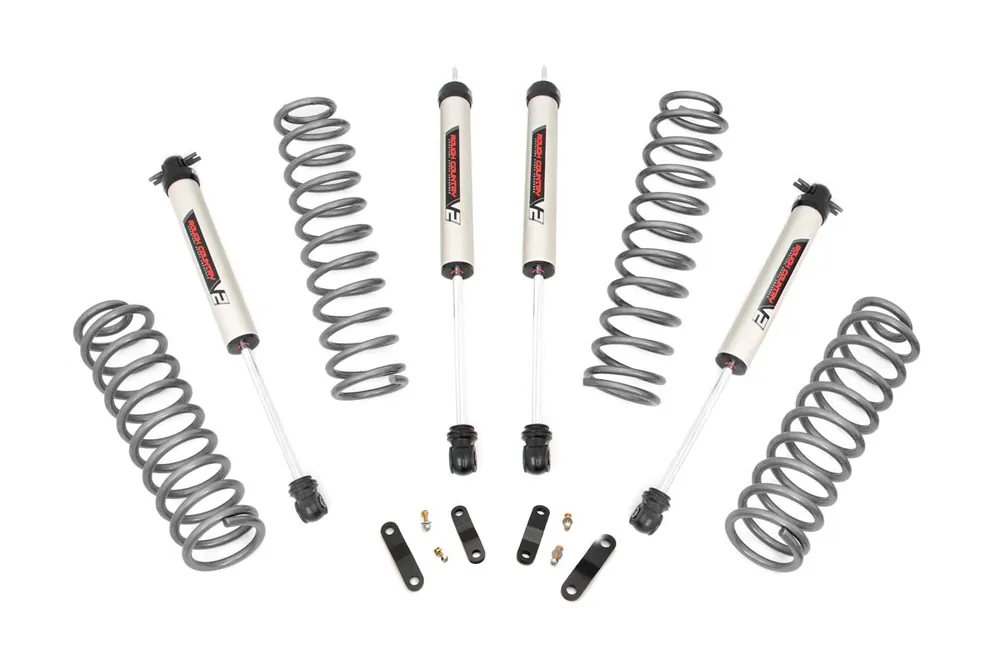 Rough Country 2.5 in. Lift Kit, Coils, V2 for Jeep Wrangler JK 2WD/4WD 07-18 - 67970 Popular