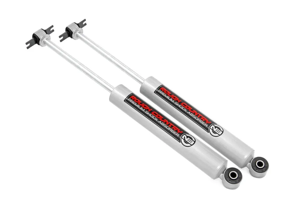 Luxury Rough Country Chevy C1500/K1500 Suburban 2WD 92-99 N3 Rear Shocks Pair 5.5-8 Inch - 23202_F