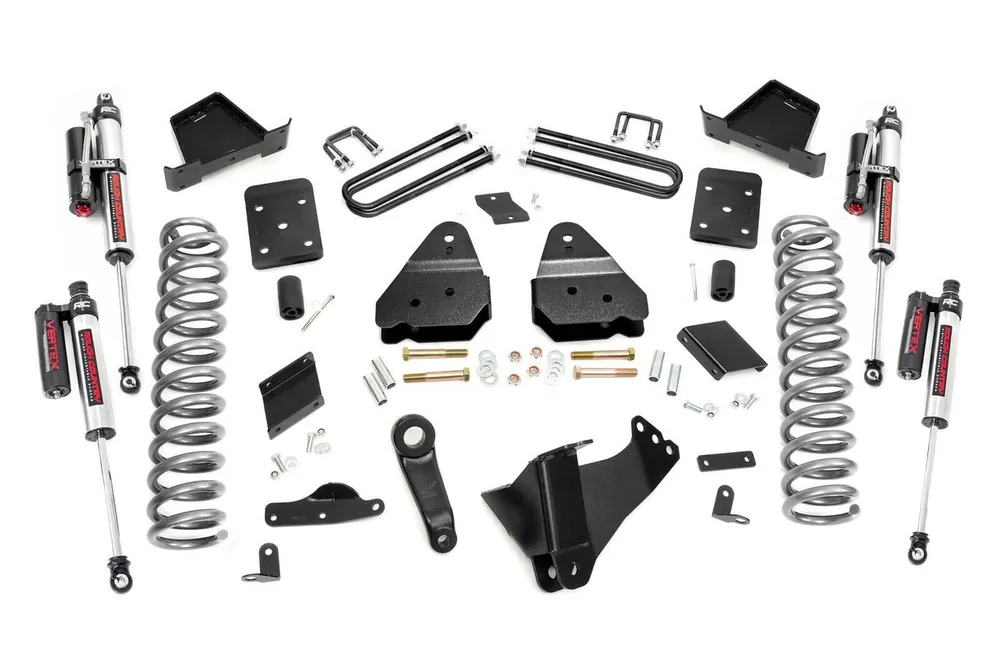 Rough Country 4.5 in. Lift Kit, No OVLD, Vertex for Ford Super Duty 4WD 15-16 - 53450 Low Price
