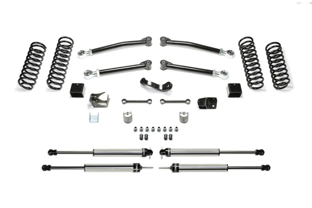 Fabtech Trail, 3 in. Lift w/ Dirt Logic Shocks For 07-18 Jeep JK 4-Door. - K4090DL Next Day Delivery