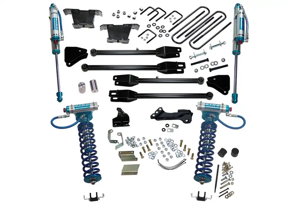 SuperLift 4in. Lift Kit-11-16 F250/F350 4WD w/4-Link Conversion/King Clvrs/Shocks - K236KG Special Discount