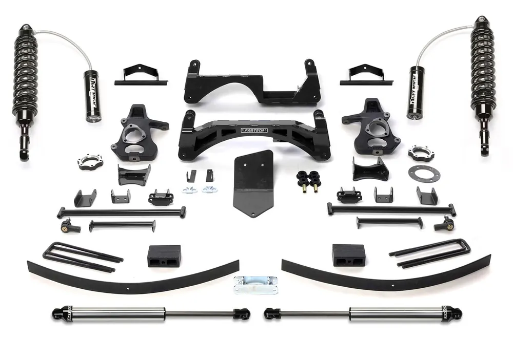 Best Choice Fabtech Perormance Lift System, 6 in. Lift w/ Dirt Logic 2.5 Coilover Resi and Remote Reservoir Dirt Logic For 07-13 GM K1500 P/U w/o Autoride 4WD. - K1115DL