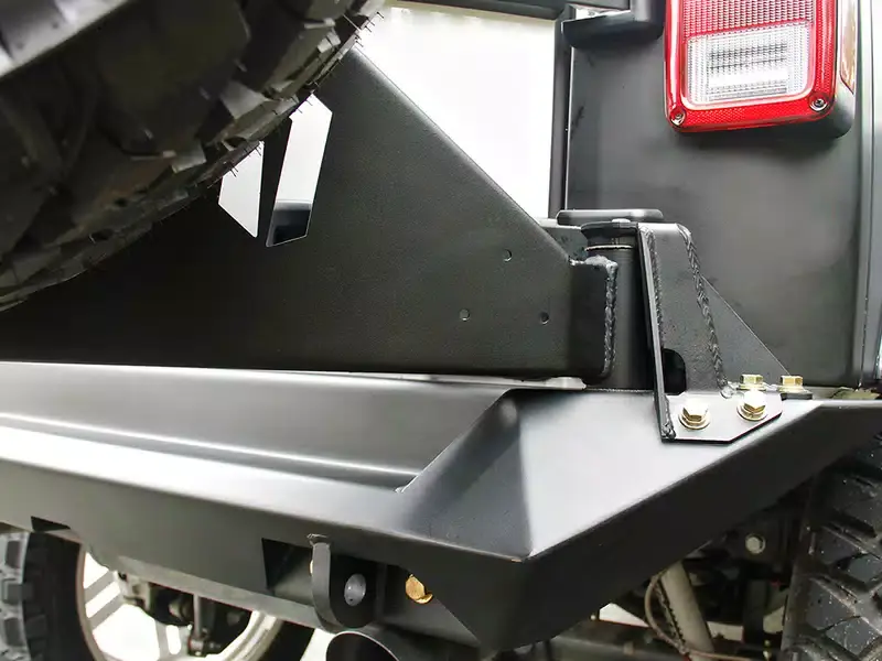 Professional Grade Fab Fours Off-the-Door Tire Carrier for Premium Rear Bumper JP-Y1261T-1 | RealTruck