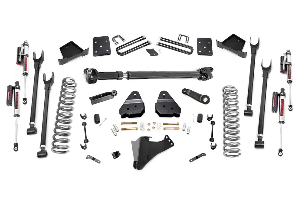 Buy Direct Rough Country 6 in. Lift Kit, 4-Link, D/S, Vertex, Front for Ford F-250/350 Super Duty 14-18 - 50751
