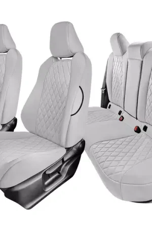FH Group Neoprene Custom Fit Seat Covers CICM5033SOLIDGRAY-FULL-RT | RealTruck Deal