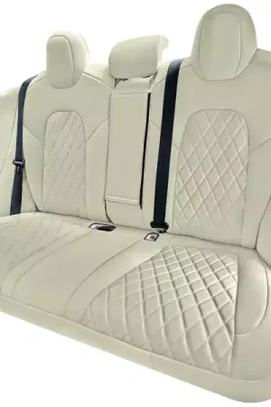 Budget FH Group Neoprene Custom Fit Seat Covers CM5025SOLIDBEIGE-REAR-RT | RealTruck