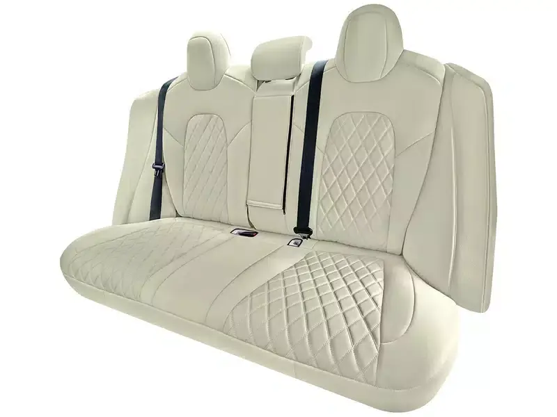 Budget FH Group Neoprene Custom Fit Seat Covers CM5025SOLIDBEIGE-REAR-RT | RealTruck