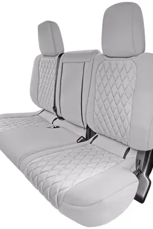 FH Group Neoprene Ultraflex Seat Covers CM5038SP-SOLIDGRAY-REAR-RT | RealTruck Cheap