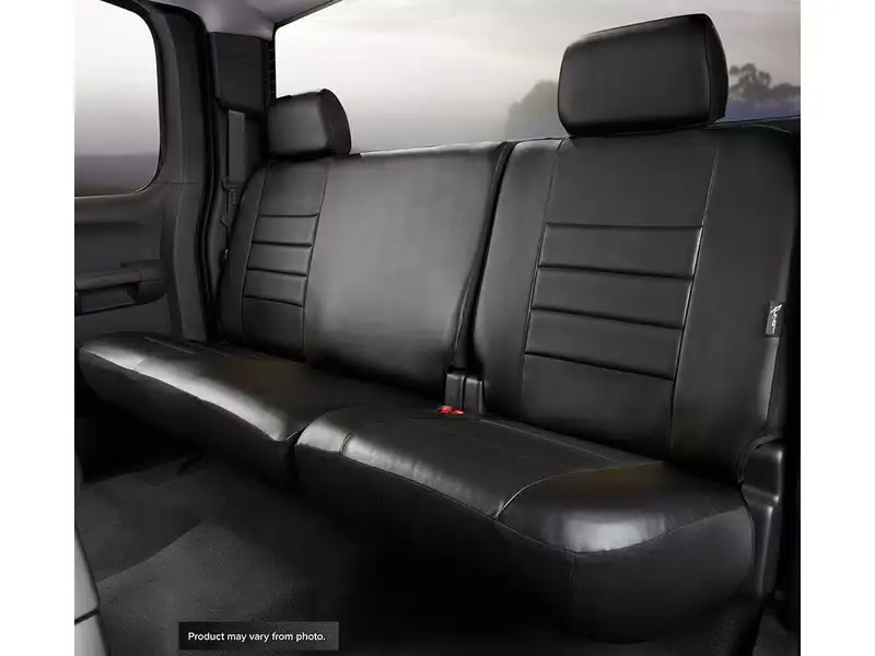 Genuine Fia Leather Lite Custom Seat Covers SL62-31 BLK/BLK | RealTruck