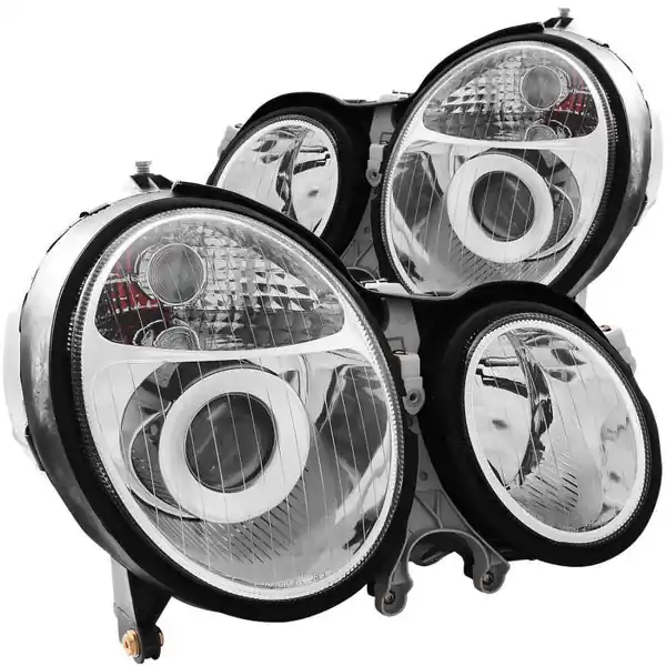 ANZO 1999-2002 Mercedes Benz E Class W210 Projector Headlights Chrome One Day Deal