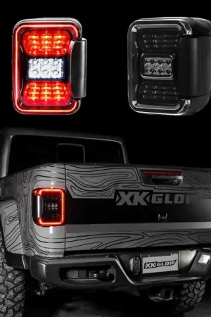 Buy Online XK Glow Jeep JT Gladiator LED Taillight w/ Smoked Lens
