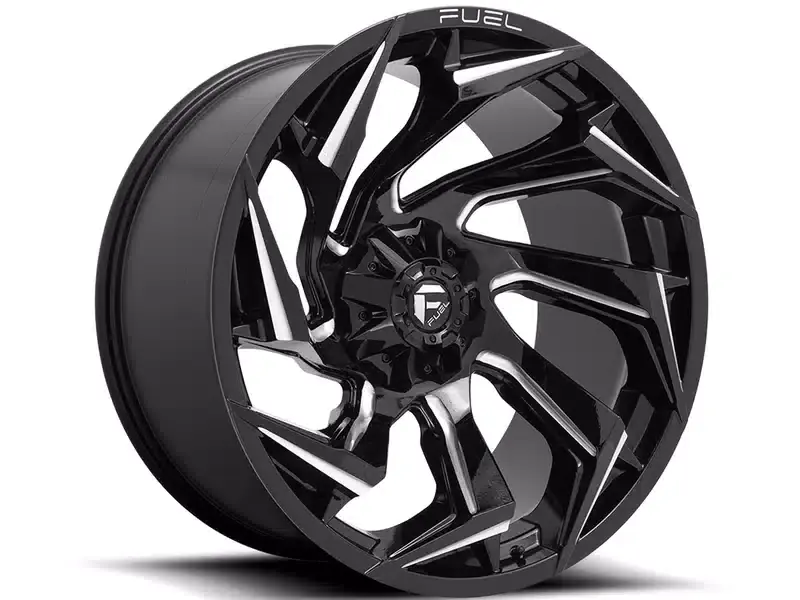Fuel Milled Gloss Black Reaction Wheel D75320907057 | RealTruck Last Chance