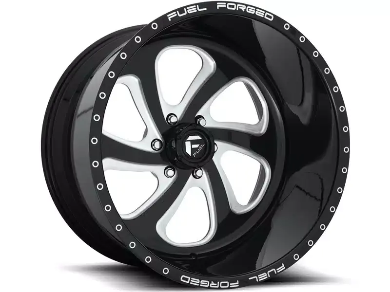 Fuel Forged Machined Black FF12 Wheel DE1224607745R | RealTruck Free Shipping