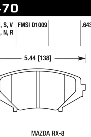 Hawk 04-09 RX8 HPS Street Front Brake Pads (D1009) — PMD Premier Motoring Development Final Sale