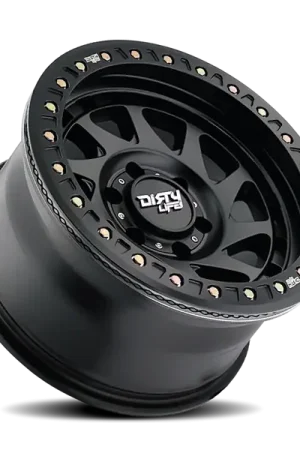 Dirty Life 9313 Enigma Race 17x9 / 5x127 BP / -38mm Offset / 78.1mm Hub Matte Black Wheel High Quality