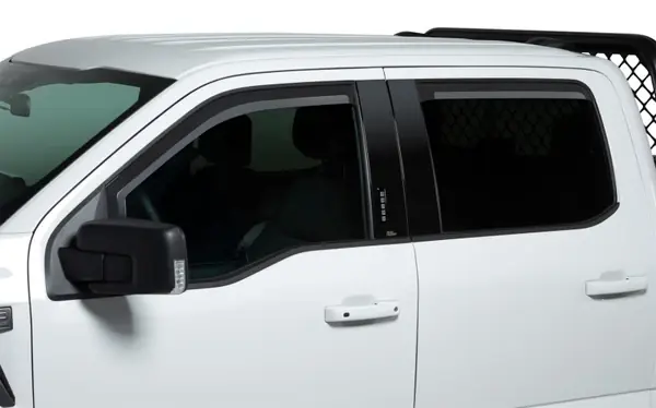 Exclusive Offer Putco 19-21 Chevy Silv 1500 Crew/Double Cab Element Matte Black Window Visors (Set of 2 Front Only)