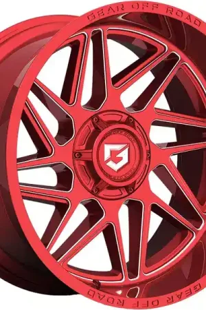 Shop Now Gear Off-Road Milled Red Ratio Wheel 761RM-2228744 | RealTruck
