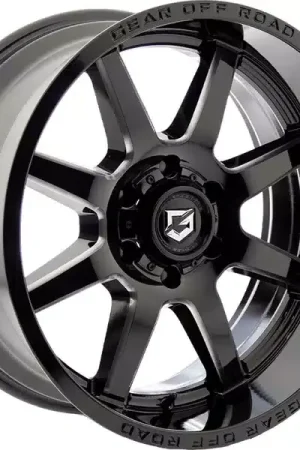 Gear Off-Road Milled Gloss Black Pivot Wheel 762BM-8906318 | RealTruck Final Sale