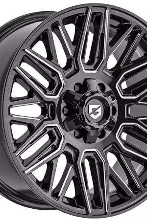 Gear Off-Road Milled Gloss Black Edge Wheel 770BM-2208119 | RealTruck Special Offer