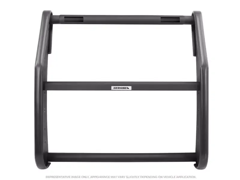 Best Price Go Rhino LR Series Push Bumper with 2-Light Mask 5201A-2L52 | RealTruck