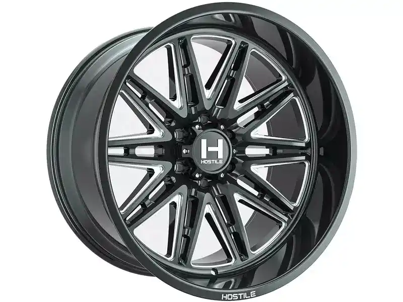 Hostile Milled Gloss Black Maniac Wheel H126-2012817047B | RealTruck Low Price