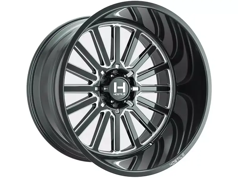 Order Now Hostile Milled Gloss Black Titan Wheel H127-2012613547B | RealTruck
