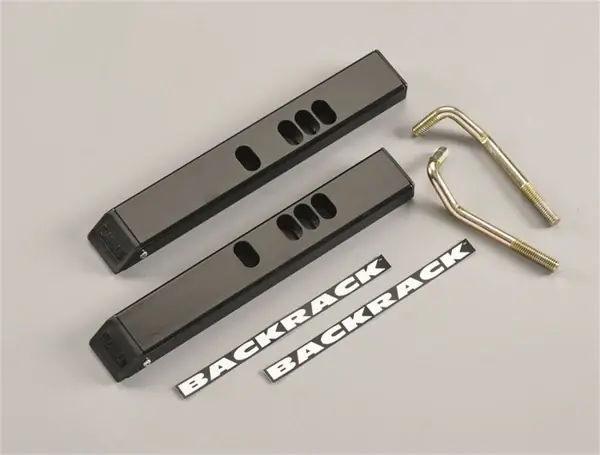 BackRack 02-18 Dodge Ram All Models except Rambox Tonneau Cover Adaptors Low Profile 1in Riser Today Only