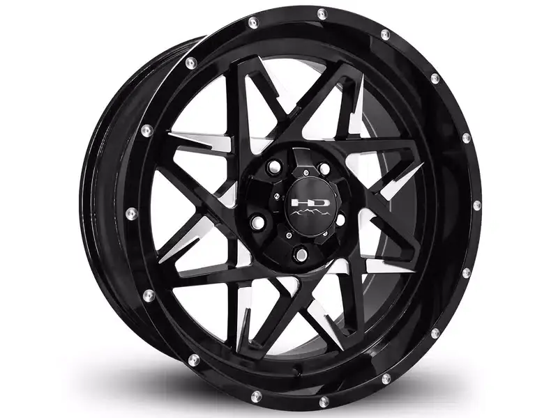 Secure Checkout HD Off-Road Machined Gloss Black Caliber Wheel CA209088-10ML3 | RealTruck