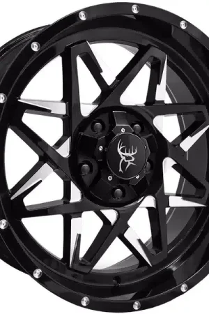 Cheap Buck Commander® Machined Gloss Black Caliber Wheel CA4201066-40ML3 | RealTruck