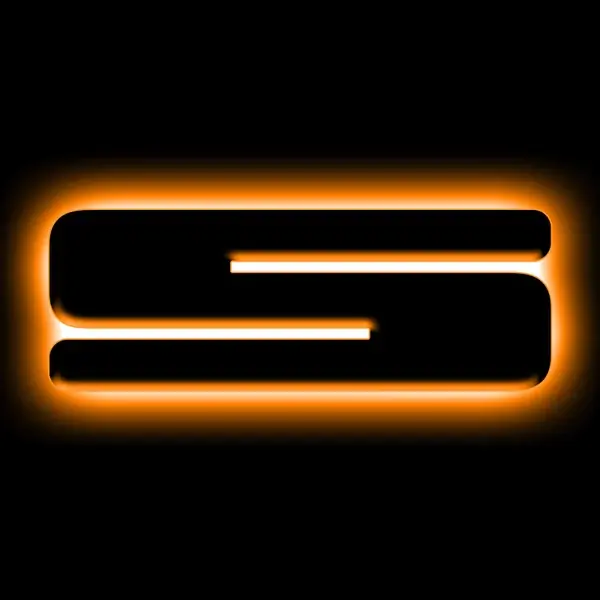 ORACLE Lighting Universal Illuminated LED Letter Badges - Matte Blk Surface Finish - S Must Have