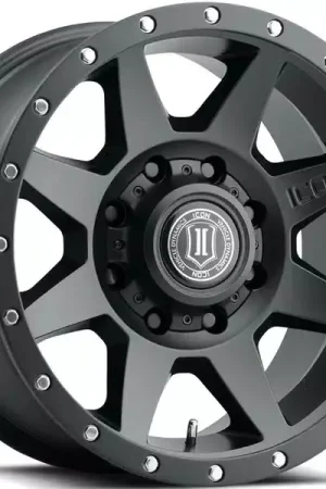 Direct From Factory Icon Matte Black Rebound Wheel 1820908350SB | RealTruck