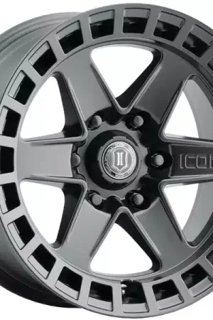Icon Matte Black Raider Wheel 3417859447SB | RealTruck Best Seller