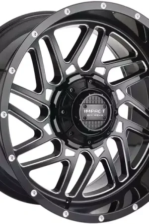 Impact Off-Road Milled Gloss Black 808 Wheel 808GB-221256-44 | RealTruck Top Pick
