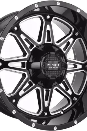 Get Yours Impact Off-Road Milled Gloss Black 810 Wheel 810GB-221253-44 | RealTruck
