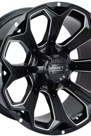 In Demand Impact Off-Road Milled Gloss Black 817 Wheel 817GB-21054-12 | RealTruck