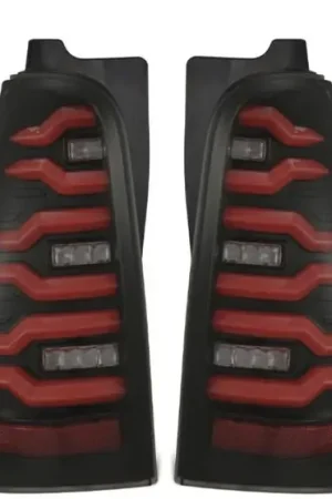 Weekend Sale AlphaRex 03-09 Toyota 4Runner LUXX-Series LED Tail Lights- Black/Red