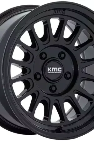 Budget KMC Gloss Black KM733 Impact FFT Wheel KM733BX17856825 | RealTruck