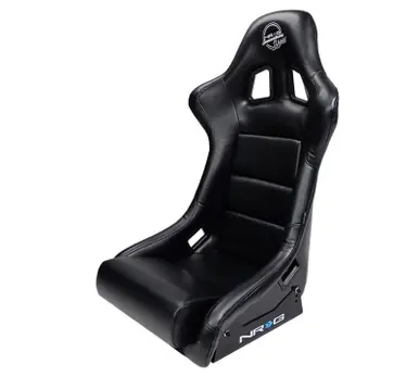 NRG FRP Bucket Seat w/ Water Resistant Vinyl Material- Medium - FRP-310GY-SHIELD Limited Edition