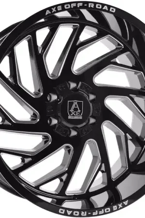 Axe Offroad Milled Gloss Black Zeus Wheel 201210H-44ZEUBM | RealTruck Fresh Stock
