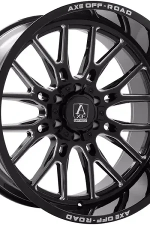 Certified Axe Offroad Milled Gloss Black Atlas Wheel 22128165-44ATLBM | RealTruck
