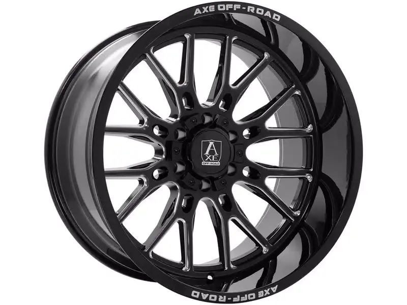 Limited Time Axe Offroad Milled Gloss Black Atlas Wheel 22128180-44ATLBM | RealTruck