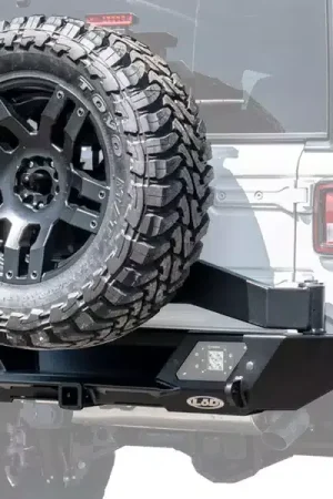 Markdown LoD Offroad Destroyer Shorty Rear Bumper with Tire Carrier - Bare JBC1800 | RealTruck