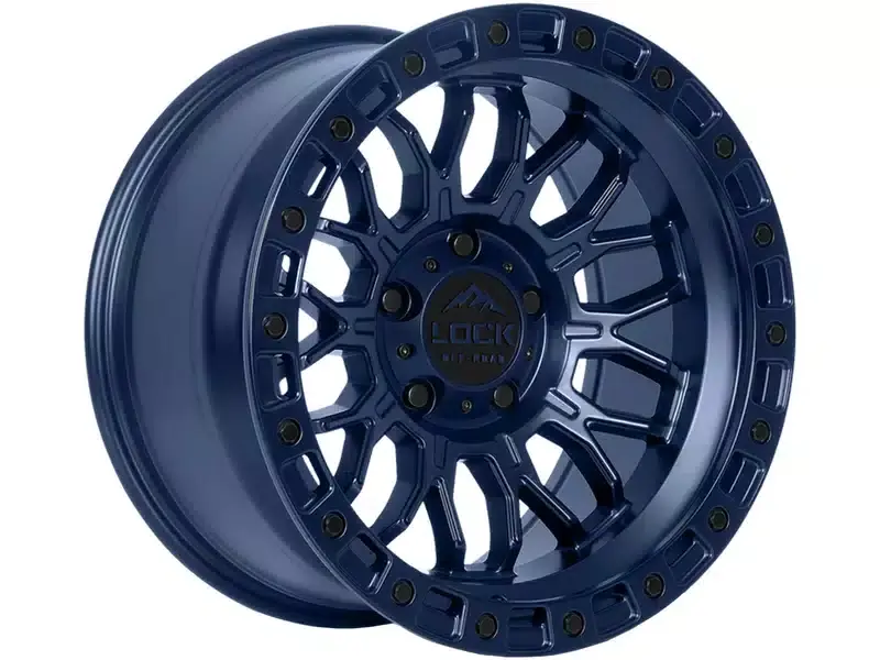 Lock Off-Road Blue Combat Wheel COMBAT-7957BLUE12N | RealTruck Seasonal Sale