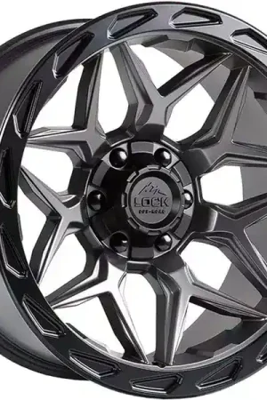 Lock Off-Road Grey Matrix Wheel MATRIX-221036MGMBR | RealTruck Price Drop
