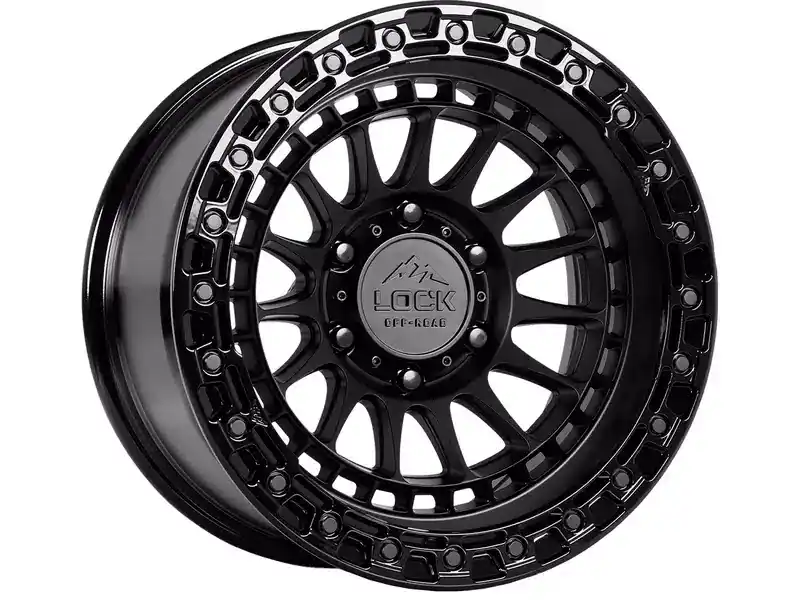 Lock Off-Road Matte & Gloss Black Mojave Wheel MOJAVE-7986GB | RealTruck Low Price